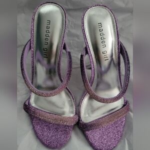Madden Girl shiny purple heels. Sz 6. Madden Girl Women's Beauty-r.